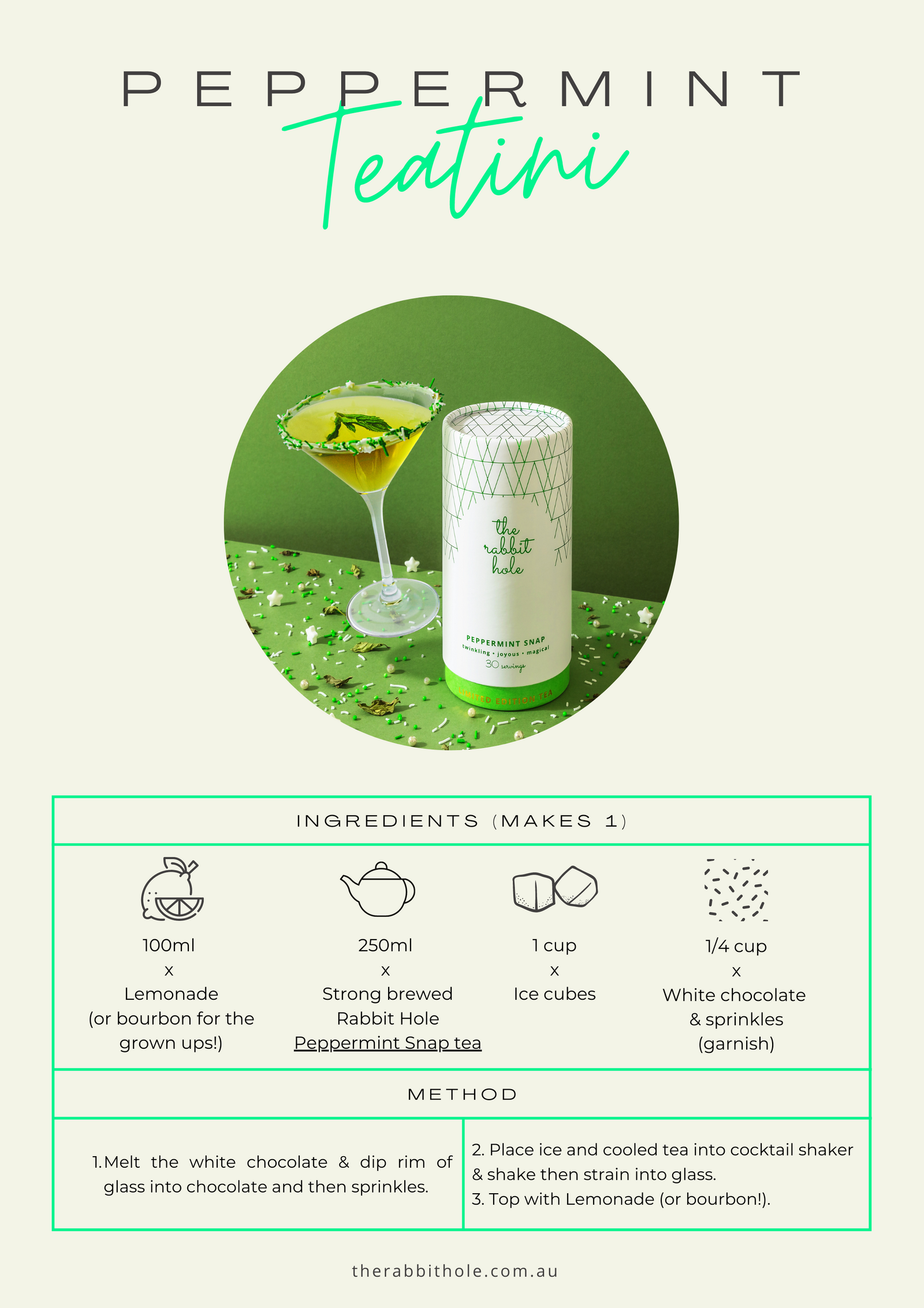 Peppermint Teatini