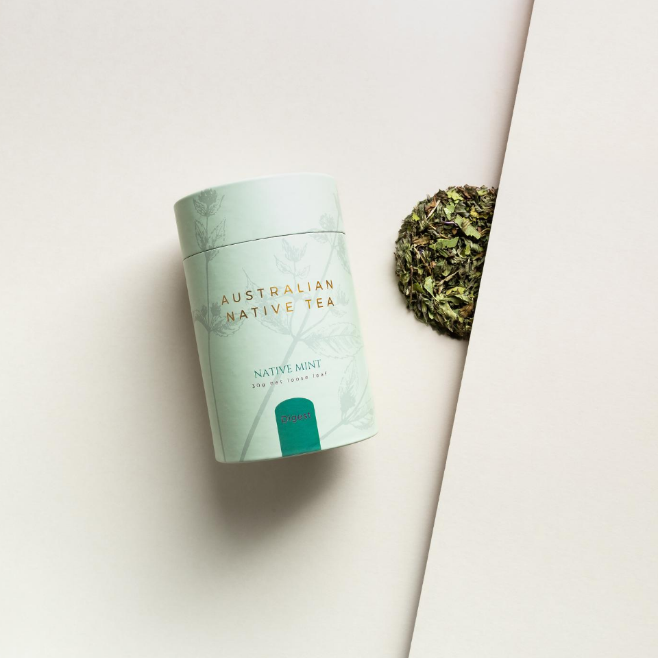 Australian Native Tea -  Australian made Native Mint loose leaf tea by The Rabbit Hole.