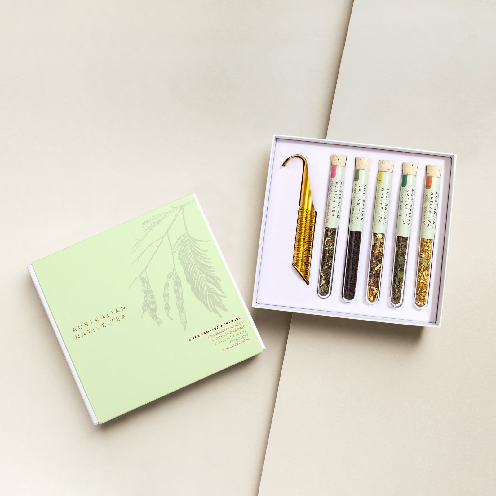 Australian Native Tea Sampler by The Rabbit Hole.  Loose leaf Australian made tea.