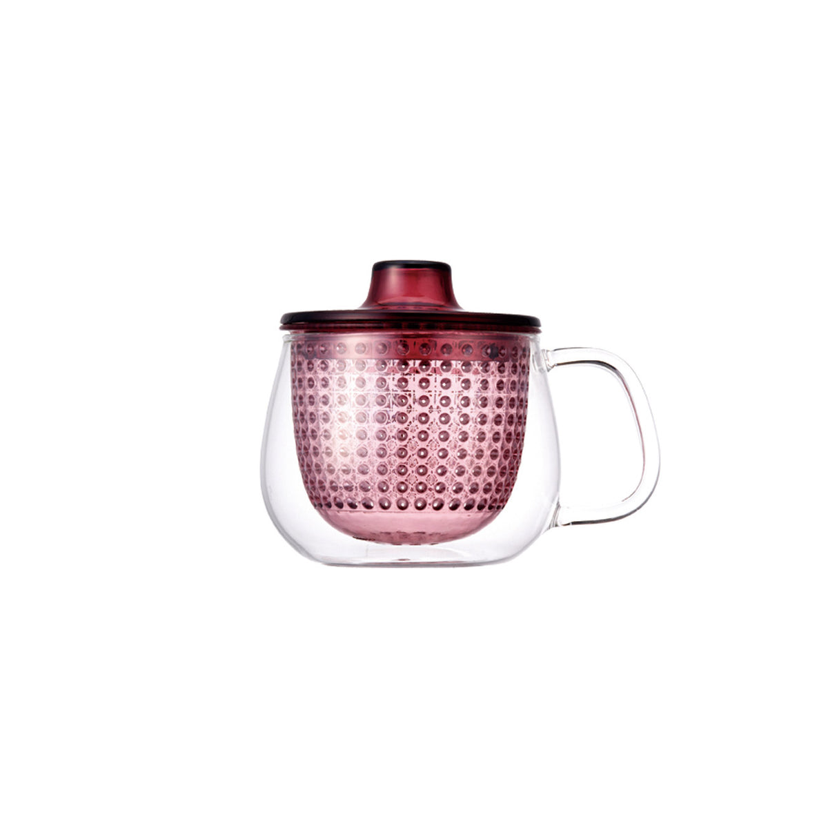 UNIMUG glass teapot in  red for loose leaf tea by The Rabbit Hole 