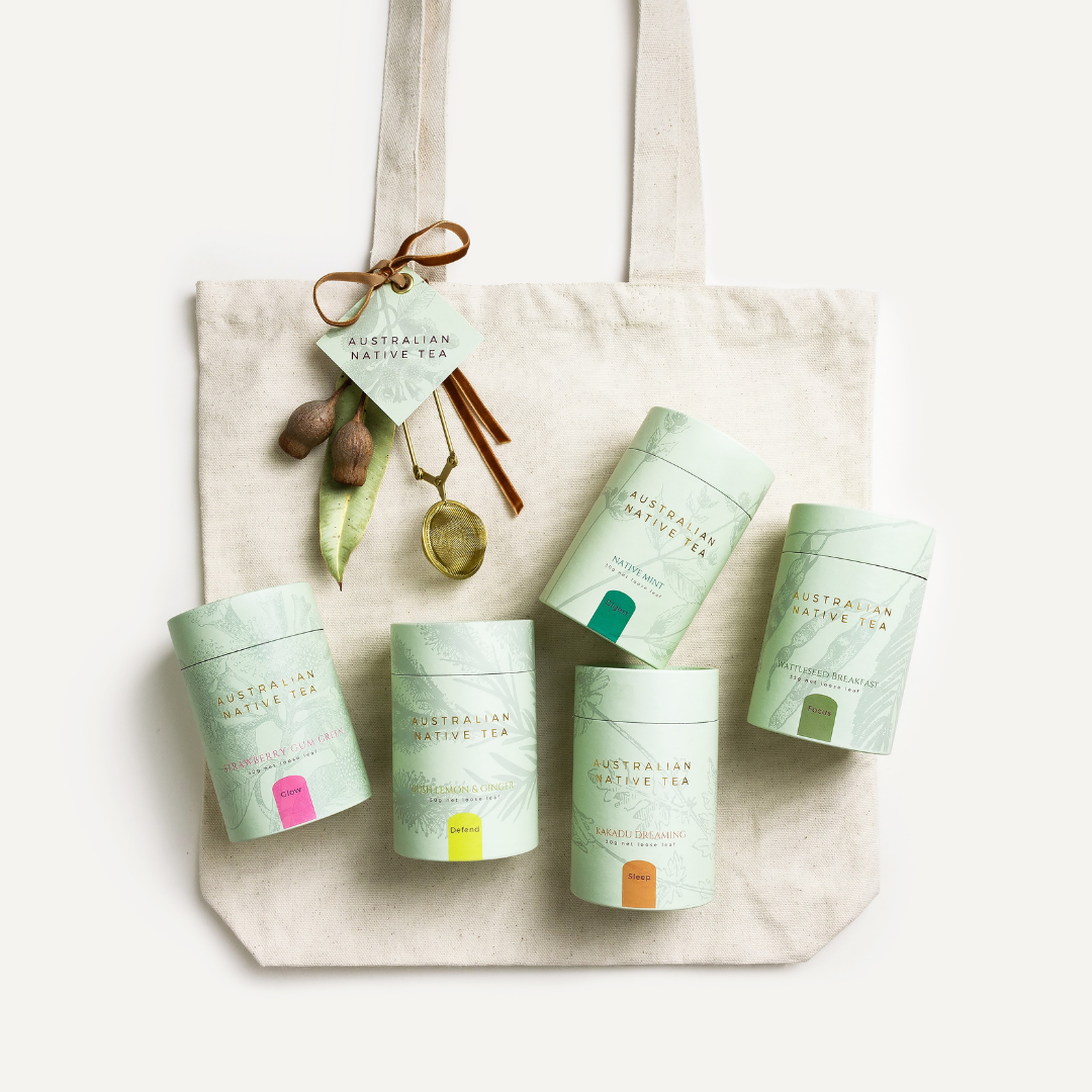 Australian Native Tea Gift Tote- Australian made loose leaf tea by The Rabbit Hole.