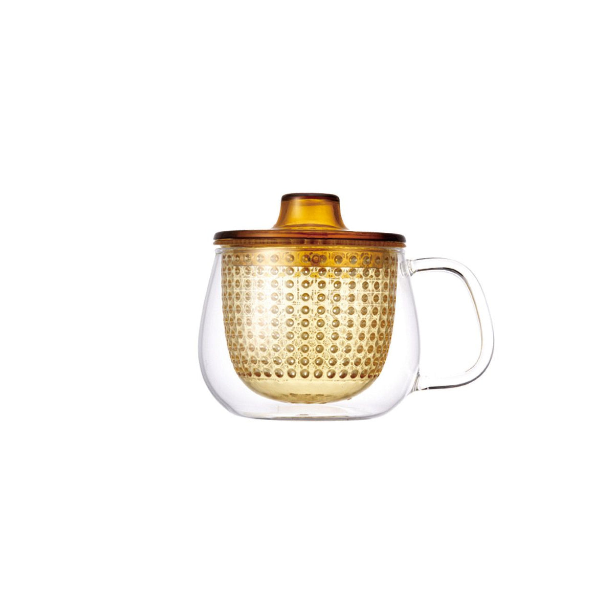 UNIMUG glass teapot in  yellow for loose leaf tea by The Rabbit Hole